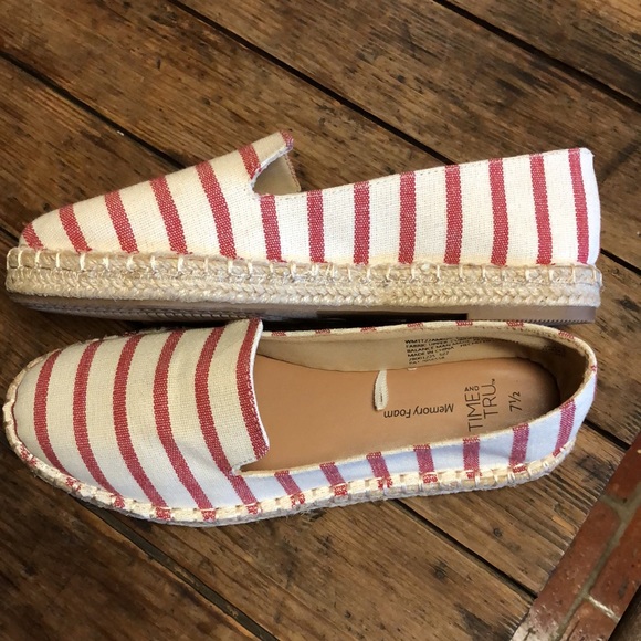 NWOT Striped Espadrilles with memory foam sz7.5 - Picture 16 of 16